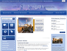 Tablet Screenshot of cityofstjoseph.com